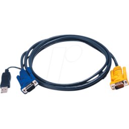 ATEN 2L-5206UP - Cable KVM VGA USB, 6,0 m