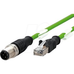 METZ CONNECT M12 RJ45 VBL401 - Cable de conexión M12-RJ45, 4 polos, 1 m