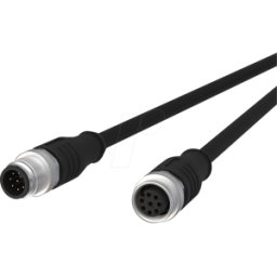 METZ CONNECT MC 142MHA12100 - Cable de sensor, M12, 8 polos, ac > KU, 10 m