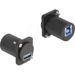 DELOCK 88108 - Módulo tipo D Conector hembra USB tipo A / hembra tipo B