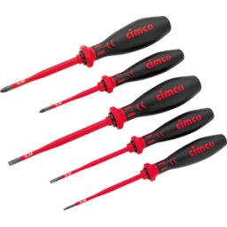 CIMCO 117850 - Destornillador VDE gama SLIM, 5 piezas