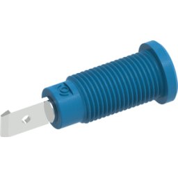 ELECTRO PJP PJP 228-2-C-BL - Toma de plátano de seguridad, 2 mm, M10, azul
