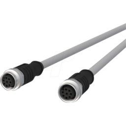 METZ CONNECT MC 142MKA22100 - Cable de sensor, M12, 8 polos, KU > KU, 10 m