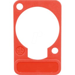 NEUTRIK DSS RT - Placa de rotulación XLR, serie D, roja
