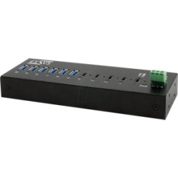 EXSYS 12280HMS - USB 3,2 Gen 2x1 10 puertos Hub, 4x USB-C, 6x USB-A..