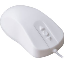 CONTOUR AK-PMH12OBUSW - Ratón (mouse), USB, IP68, desinfectable, teclas, blanco