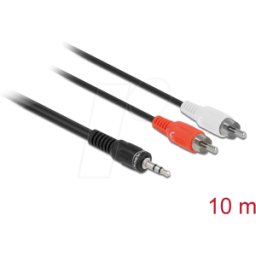 DELOCK 84277 - Cable con conector estéreo de 3,5 mm de audio macho > 2 x RCA ma