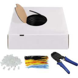 GOOBAY 94398 - Kit de red CAT.6: Cable exterior, alicates, conector