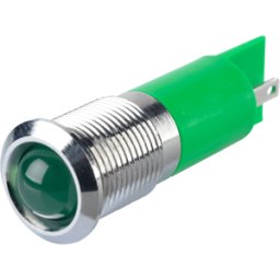 APEM APM Q14P1C G24E - Lámpara de señalización LED, verde, 24 V, 1