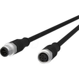 METZ CONNECT MC 142MGA12020 - Cable de sensor, M12, 5 polos, ac > KU, 2 m