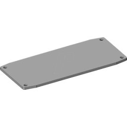 APRA-NORM X50-110 FP ELO - Placa frontal para X50-110, 105,8 x 46,3 mm, plateado, IP65