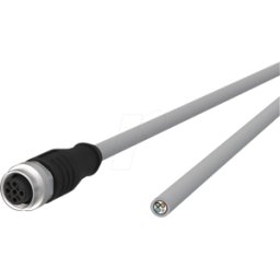 METZ CONNECT MC 142MLA20020 - Cable de sensor, M12, 4 polos, KU > extremo abierto, 2 m