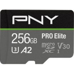 PNY SDU256V32100PRO - Tarjeta de memoria microSDXC 256GB, Pro Elite