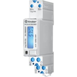 FINDER FIN 7M.24 0001 - Contador de energía, LCD, sin MID