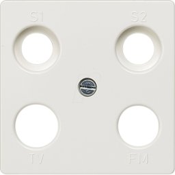 SIEMENS SIE 5TG2565 - DELTA i-System, placa de cubierta de antena de titanio blanco 55