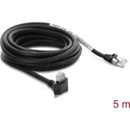 DELOCK 80965 - Cable de cámara GigE RJ45 / RJ45, 90°, CAT.6, S/FTP, 5 m.