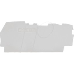 WAGO 2102-1391 - Placa de terminación e intermedia, 0,8 mm, terminales de