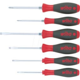 WIHA 21248 - Juego de destornilladores SoftFinish®, ranurado, PH, 6 piezas