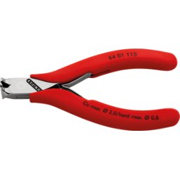 KNIPEX KN 64 01 115 - Alicates de corte frontal para electrónica, 115 mm