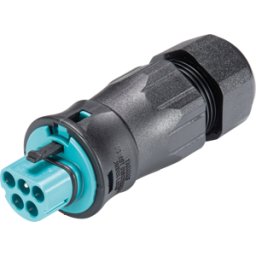 WIELAND RST20I5 KS3 TB - Conector RST Classic 20i5, enchufe azul turquesa