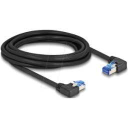 DELOCK 80466 - Cable de red RJ45 Cat.6A S/FTP derecha/izquierda angulado 3 m ne