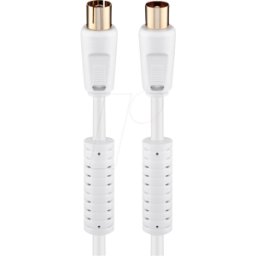 GOOBAY BKMFG 250WS - Cable de conexión, IEC, chapado en oro, 2,5 m