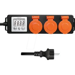 LOGILINK EM0008 - Medidor de coste de energía, 3x, 1,4 m, digital, IP44