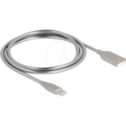 DELOCK 81258 - Cable USB 2.0 con funda metálica USB Tipo-A macho a USB Type-C™