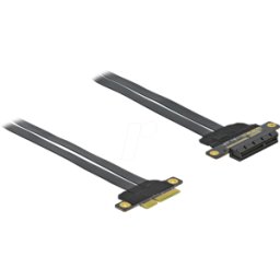DELOCK 85769 - Tarjeta de elevación, PCIe x4 > x4, cable de 60 cm