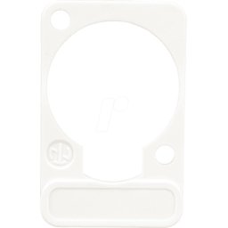 NEUTRIK DSS WS - Placa de rotulación XLR, serie D, blanca