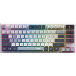 MSI GK600TKL VI - Teclado para juegos, inalámbrico, RGB, TKL, DE