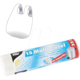 PAPSTAR 12077 - Bolsa de basura PAPSTAR, Cleanup, 15 unidades, 35 litros