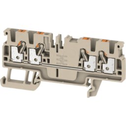 WEIDMÜLLER A4C 2.5 - Borne de paso Klippon® Connect, serie a beige