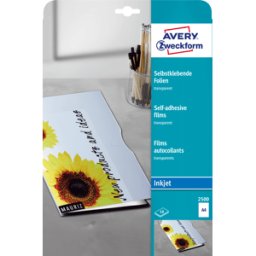 AVERY ZWECKFORM FOLIE 2500 - Lámina de recubrimiento, DIN a4, para impresora Inkjet, 1