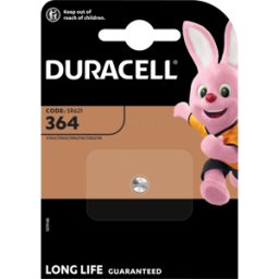 DURACELL DURA SR602 - Pila de botón de óxido de plata, 364, SR60, 1,5 V,