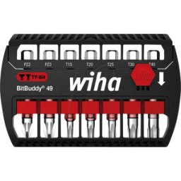WIHA 42118 - Juego de bits BitBuddy, 7 piezas mixtas, 49 mm, TY-bit