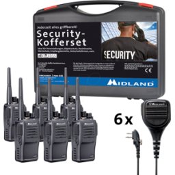 MIDLAND G15 S5 - Radio PMR, caso de seguridad, conjunto de 6