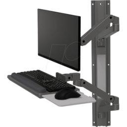 ET 45-696-293 - ERGOTRON LX Pro sistema estación de trabajo de pared, gris