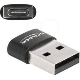 DELOCK 60002 - Adaptador USB 2.0 USB Tipo-A macho a USB Type-C™ hembra negro
