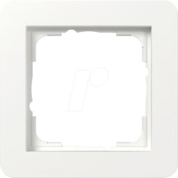 GIRA 0211 151 - Marco protector gira E1, simple, blanco puro opaco satinado