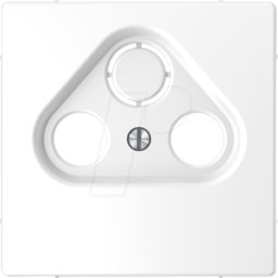 MERTEN ME MEG4123-6035 - Placa central para tomas de antena, blanco loto, diseño d