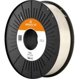 BEDROCK 3D 25259 - Filamento, PLA, blanco perla, 2,85 mm, 750 g..