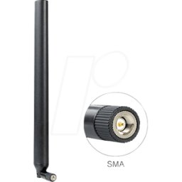 DELOCK 88436 - Antena, 4G, WLAN, banda doble, conector SMA, articulación