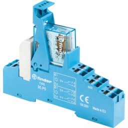 FINDER FIN 48.P8.7 12V - Relé de acoplamiento push-in, 2 CO, 10 a, 12 V CC sensitivo
