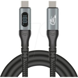 DELOCK 86067 - Cable USB 4.0, 40 Gbit/s, 240 W, 8K 60Hz, 1,0 m