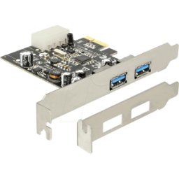 DELOCK 89241 - USB-Contr.3.0, 2 puertos, PCI-Express, alimentación Molex