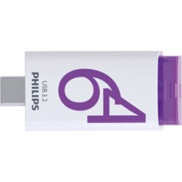 PHILIPS MEDIA PHI FM64FD175B - Memoria USB, USB 3,2 Gen 1, 64 GB, USB-C Click Magic Purple