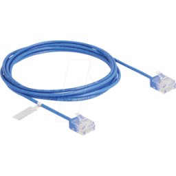 DELOCK 80797 - Cable de red RJ45 Cat.6 UTP Ultra Slim 2 m azul con enchufes cor