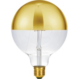 SCHIEFER LIGHTING SCHI LX023825822 - Lámpara LED E27, 6,5 W, 520 lm, 2500 K, oro, Filamento, r