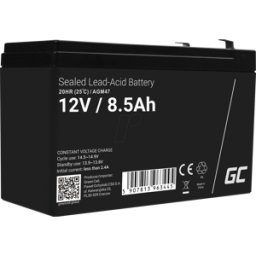 GREEN CELL GC AGM47 8.5AH - Batería de plomo-vellón, AGM, 12V, 8.5 Ah